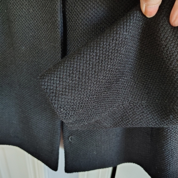Eileen Fisher Black Honeycomb Textured Jacket 1X - Picture 6 of 15